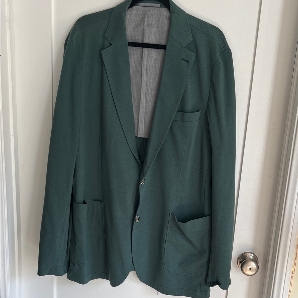 Piattelli Barneys New York Green Teal Men's Blazer